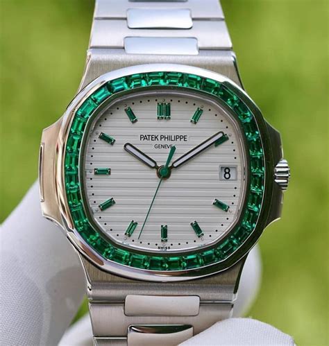 green emerald patek philippe|Patek Philippe nautilus green dial.